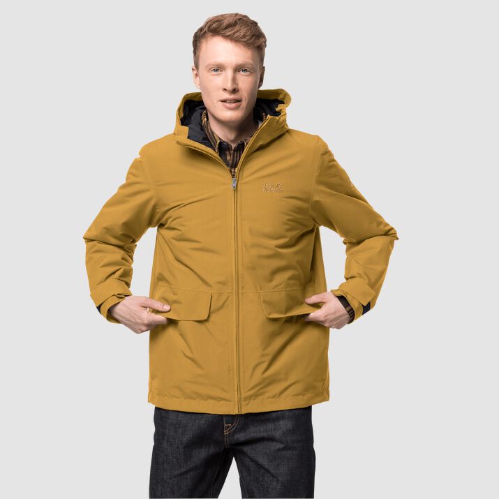 Chamarra Invierno Jack Wolfskin White Forest Hombre Dorados Mexico-9452168